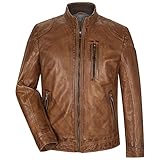 MILESTONE Pepino Herren Lederjacke (as3, numeric, numeric_58, regular, regular, Cognac)