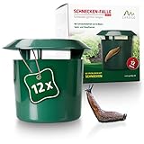 GARDIGO® Schneckenschutz - Schnecken-Falle 12er Set I Bio Schneckenfalle für den Garten...