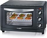 SEVERIN TO 9560 Back- und Toastofen (1.500 W, Inkl. Pizzastein, Grillrost und...