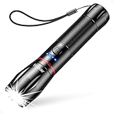 Blukar LED Taschenlampe Aufladbar, 2000 Lumen Extrem Helle Zoombares Taschenlampen mit 5...