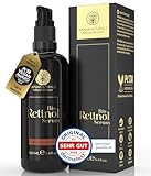 BIO Retinol Serum hochdosiert 100ml • Retinol 5-Fach-Komplex +Hyaluron +Vitamin C ✓...