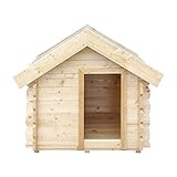 Hundehütte Outdoor kleine Hunde – Hundehaus Holz für Kleiner Rassen,...