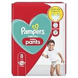 Pampers Baby-Dry Nappy Pants Size 8, 22 Nappies, 19kg+, Essential Pack