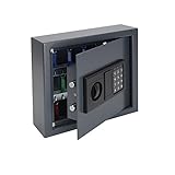 HMF 2030-11 Schlüsseltresor mit Elektronikschloss | 30 Haken | 30 x 28 x 10 cm |...