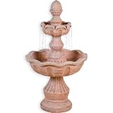 STILISTA Gartenbrunnen Modell METIS Steinoptik 58 x 58 x 102 cm großer...