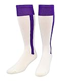 TCK Sport 2-n-1 Premium Baseball Softball Steigbügel Socken, Herren, violett, Large