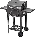 ACTIVA Holzkohlegrill Angular Smart I Holzkohlegrill mit Deckel, verstellbarer...