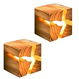 Wandleuchte Innen Holz,Hölzerne Riss Wand Lampen LED 5W Wandlampe , Nachtlampe Nachtlicht...