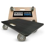 STROXX – 1x Transportroller mit 500kg Traglast (600 x 400 x 145mm) – Rollbrett mit...