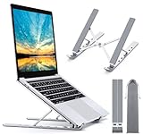 Babacom Laptop Ständer, 5-Stufe Aluminium Laptop Stand, Tragbar...