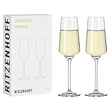 RITZENHOFF 6111008 – Champagnerglas 200 ml - Serie Lichtweiss 2 Stück, Set 3...