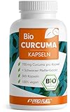 Bio Curcuma Kapseln 365x mit 700 mg Curcuma aus kontrolliert biologischem Anbau - optimal...