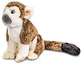 Uni-Toys - Totenkopfaffe, sitzend - 19 cm (Höhe) - Plüsch-AFFE, Äffchen -...