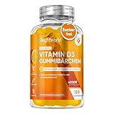 Vitamin D3 Gummies 4000 IE - Sonnenvitamin - 120 Stück mit Zitronengeschmack -...