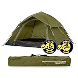 Lumaland Camping Zelt | Leichtes Pop Up Wurfzelt | 2-3 Personen Kuppelzelt |...