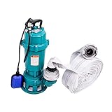 TAUCHPUMPE 1100W IBO SCHNEIDWERK SCHWIMMER mit 2' STORZ C KUPPLUNG und 20m...