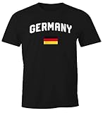 MoonWorks® Herren Deutschland Fan-Shirt T-Shirt Fußball WM EM Fan-Trikot Germany Germany...