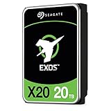 Seagate Exos X20 Enterprise 20TB HDD, interne Festplatte, Hyperscale 12GB/s SAS, 7.200...