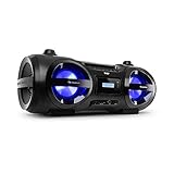 auna Soundblaster DAB Boombox Ghettoblaster, Bluetooth, Top-Loading CD-Player,...