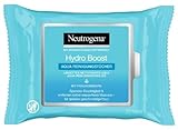 Neutrogena Hydro Boost Abschminktücher, Aqua Reinigungstücher mit Hyaluron, Make-Up...