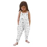 Jumpsuit Mädchen, Latzhose Kinder Zum Anmalen Kuschel Jumpsuit Mädchen Flauschig Overall...