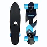 Apollo Wooden Fancy Skateboard, Vintage Cruiser Komplettboard mit und ohne LED...