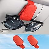 2 Pack Brillenhalter für Auto Sonnenblende,Auto Brillenhalter,Brillenhalter für Auto...