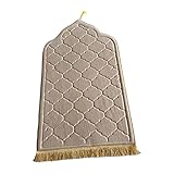 Baoblaze Traditioneller muslimischer Gebetsteppich Weich, Traditional Muslim Prayer Rug,...