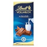 Lindt Schokolade Vollmilch | 100 g Tafel | Aus zartschmelzender Alpenvollmilch-Schokolade...