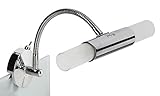 Trango 2162-028B Modern 2-flammig LED Spiegelleuchte *FLEXI* Spiegel...