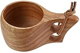 Kyowoll Nordic Style Handmade Kuksa Rucksack Holzbecher Kaffeetasse (Stil B)