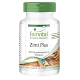 Fairvital | Zimt Plus Kapseln - HOCHDOSIERT - Zimt-Extrakt + Chrom + Zink -...