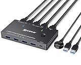 8K KVM HDMI Schalter 2 Anschlüsse, USB 3.0 KVM Umschalter, Unterstützt eine...