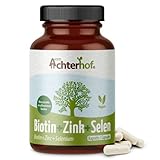 Biotin-Zink-Selen Komplex 120 Kapseln | mit Zink aus Guaven Extrakt, Selen aus...