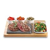 Artestia Kochsteine für Steak, Lava, heißer Stein zum Kochen von Steak, 2 Stück,...