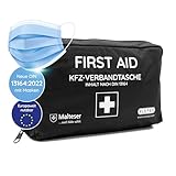 KFZ-Verbandtasche 2024 [EUROPAWEIT GÜLTIG] gemäß StVZO | aktuelle DIN 13164:2022...