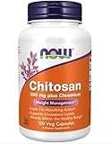 Now Foods, Chitosan, 500mg, mit Chrom, 120 Kapseln