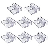 SHULLIN 8 Stück Unterstützung Halter Glasabdeckungs Clips Glasabdeckungs-Clips...