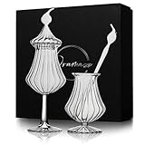 Dramaze - Premium Whisky Gläser Set, 4-teiliges Whisky Set handgefertigt mit...