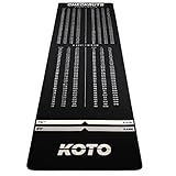 KOTO Check Out Carpet 285 X 80 cm - Professionelle Dartmatte zum Schutz des Bodens und der...