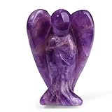 XIANNVXI Schutzengel Geschenk Amethyst Engel Figur Heilung Kristall Edelsteine Poliert...