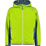 CMP Unisex Kinder Kapuze-39a5134 Light Softshelljacke Fester Kapuze, Limegreen-Dusty Blue,...