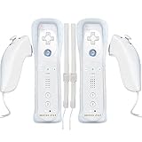 Bonacell 2er Set Controller für Wii Wireless wii Fernbedienung mit Nunchuck Wii Remote...