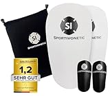 SPORTIVONETIC® High Performance Schienbeinschoner Anpassbar für Fußball, Erwachsene &...