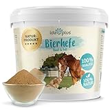 Ida Plus - Reines Bierhefe-Pulver - 3 kg - 100% Naturprodukt für Hunde, Katzen & Pferde -...