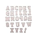 suhongstore Stanzformen 27 Stück/Set Alphabet Buchstaben Metall Stanzformen...