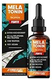 Melatonin Tropfen FORTE (30 ml) - 1100 Tropfen mit je 0,5 mg Melatonin - optimal...