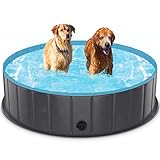 TENXSNUG Hundepool fur Große Hunde, Faltbare Hund Schwimmbecken Hundebadewanne,...