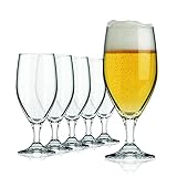 SAHM Biergläser 0,3 Liter (6 STK) - Vienna Pokal Biertulpe - Biergläser Set -...