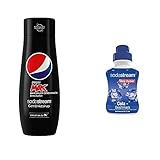 SodaStream Sirup Pepsi Max - 1x Flasche ergibt 9 Liter Fertiggetränk, Cola free 440 ml &...